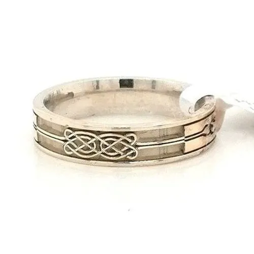 Celtic Two Tone Weddding Ring