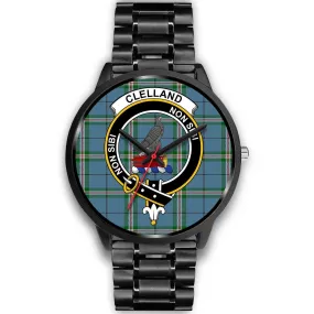 Clelland Clan Badge Tartan Black Watch