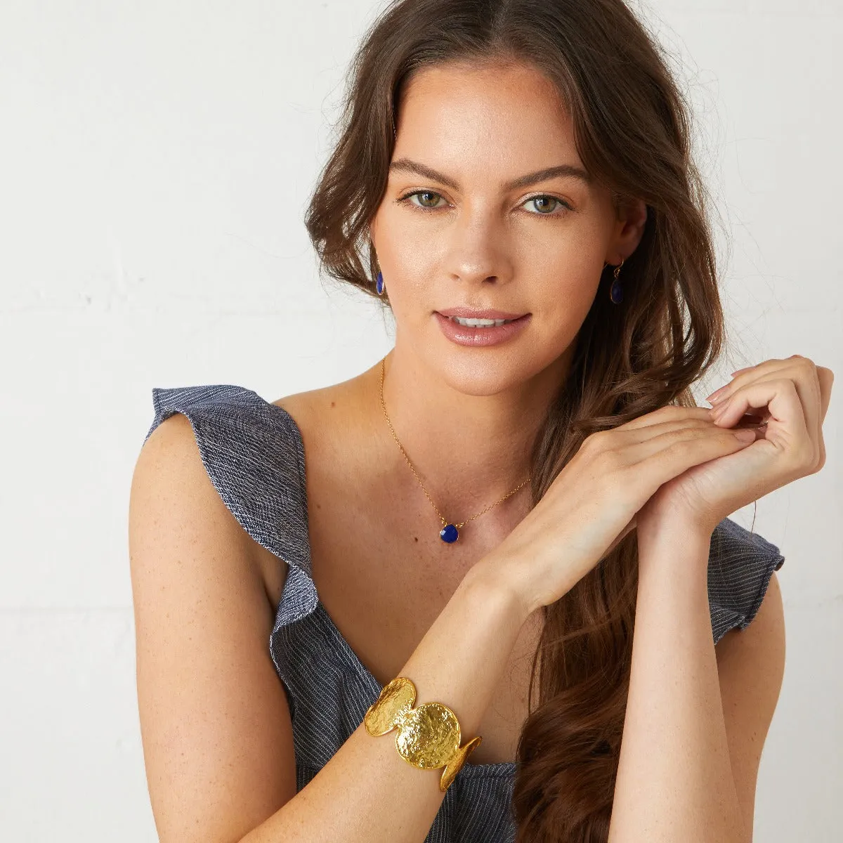 Cosmos Necklace Denim Blue Jade