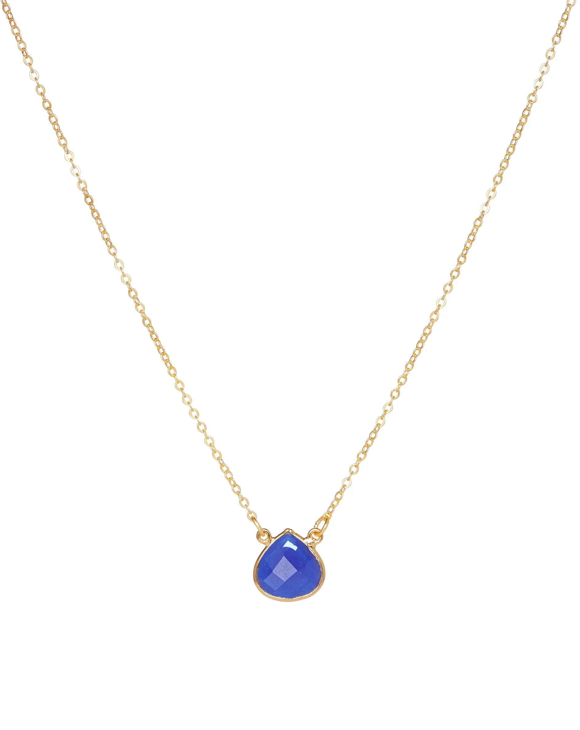 Cosmos Necklace Denim Blue Jade