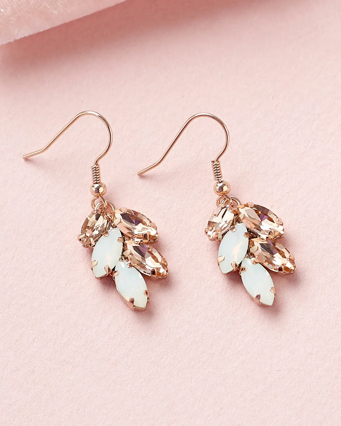 Dani Bridesmaid Earrings - Rose Gold