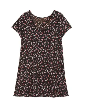 Douglasville Lattice Knit Dress | Black / Red