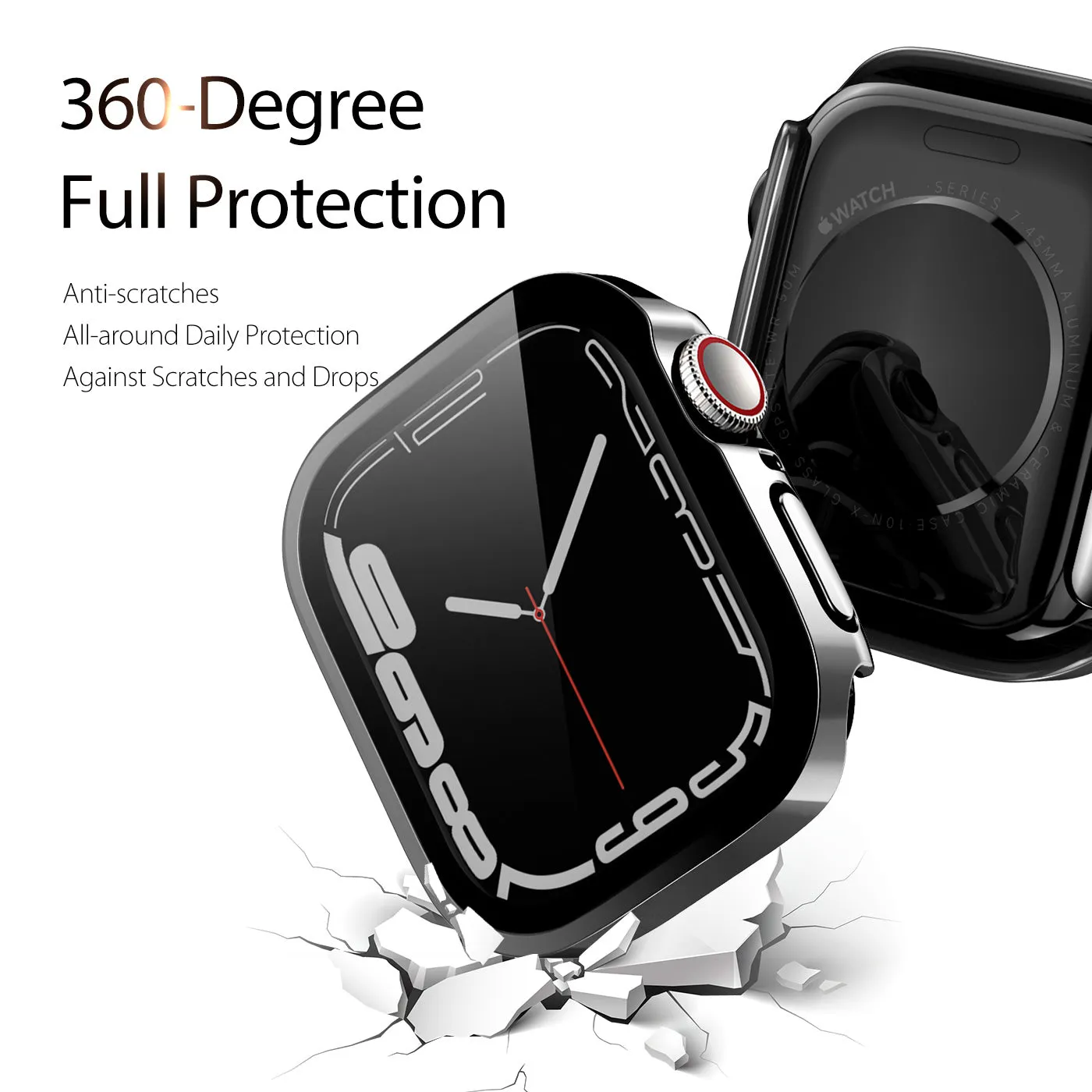 DUX DUCIS Hamo Hard PC Case for Apple Watch Series 4/5/6-40MM - Black