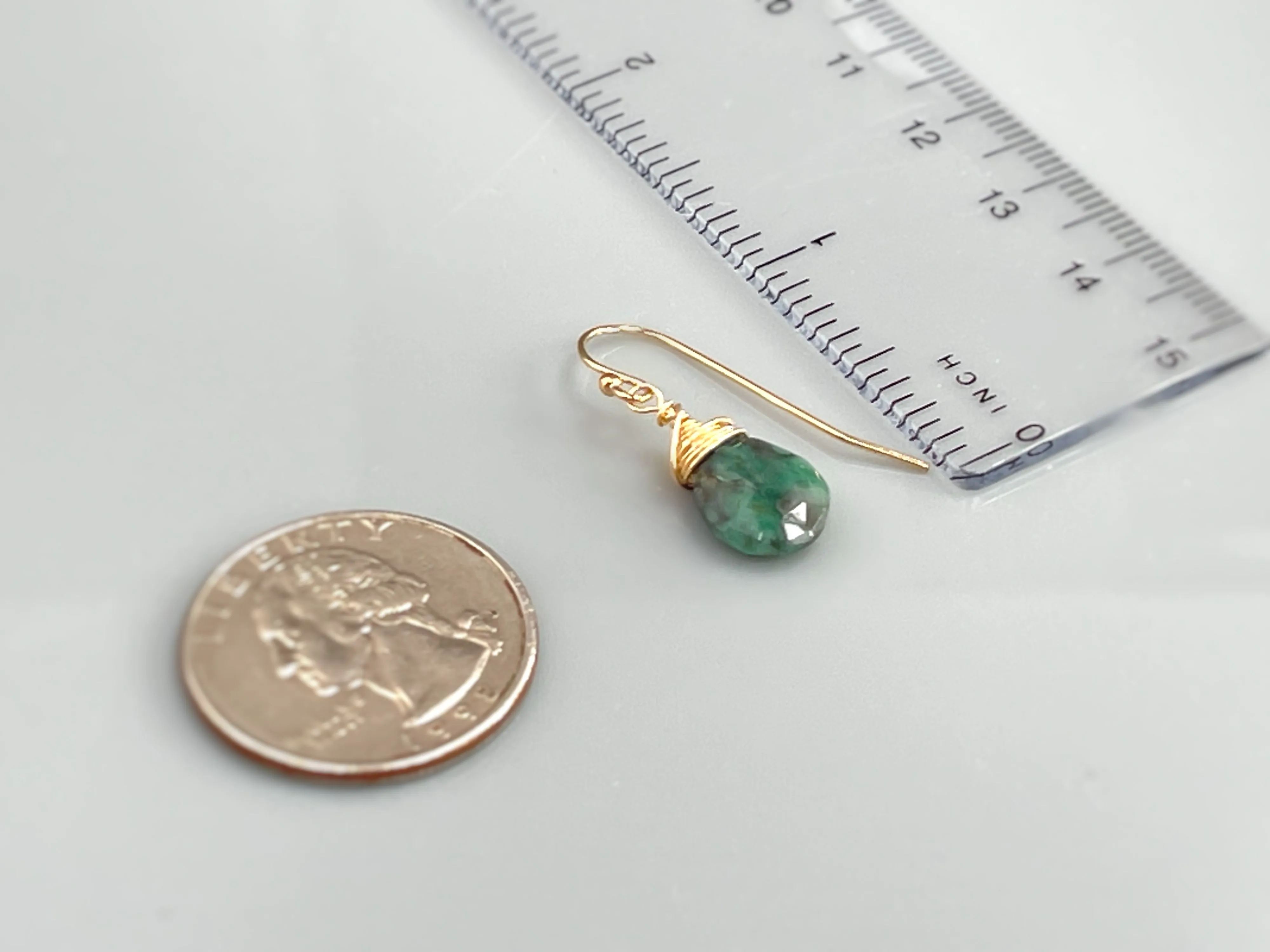 Emerald Drop Earrings