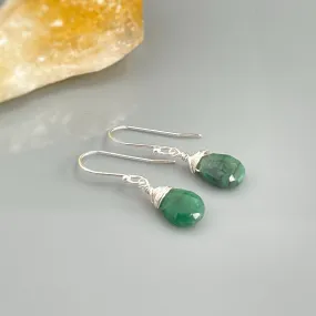 Emerald Drop Earrings