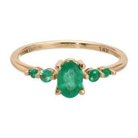 Emerald Pebble Ring (ready to ship option)*