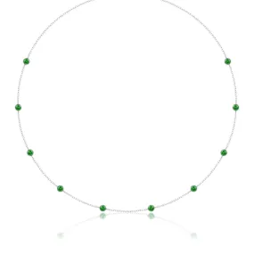 Emerald Station Necklace