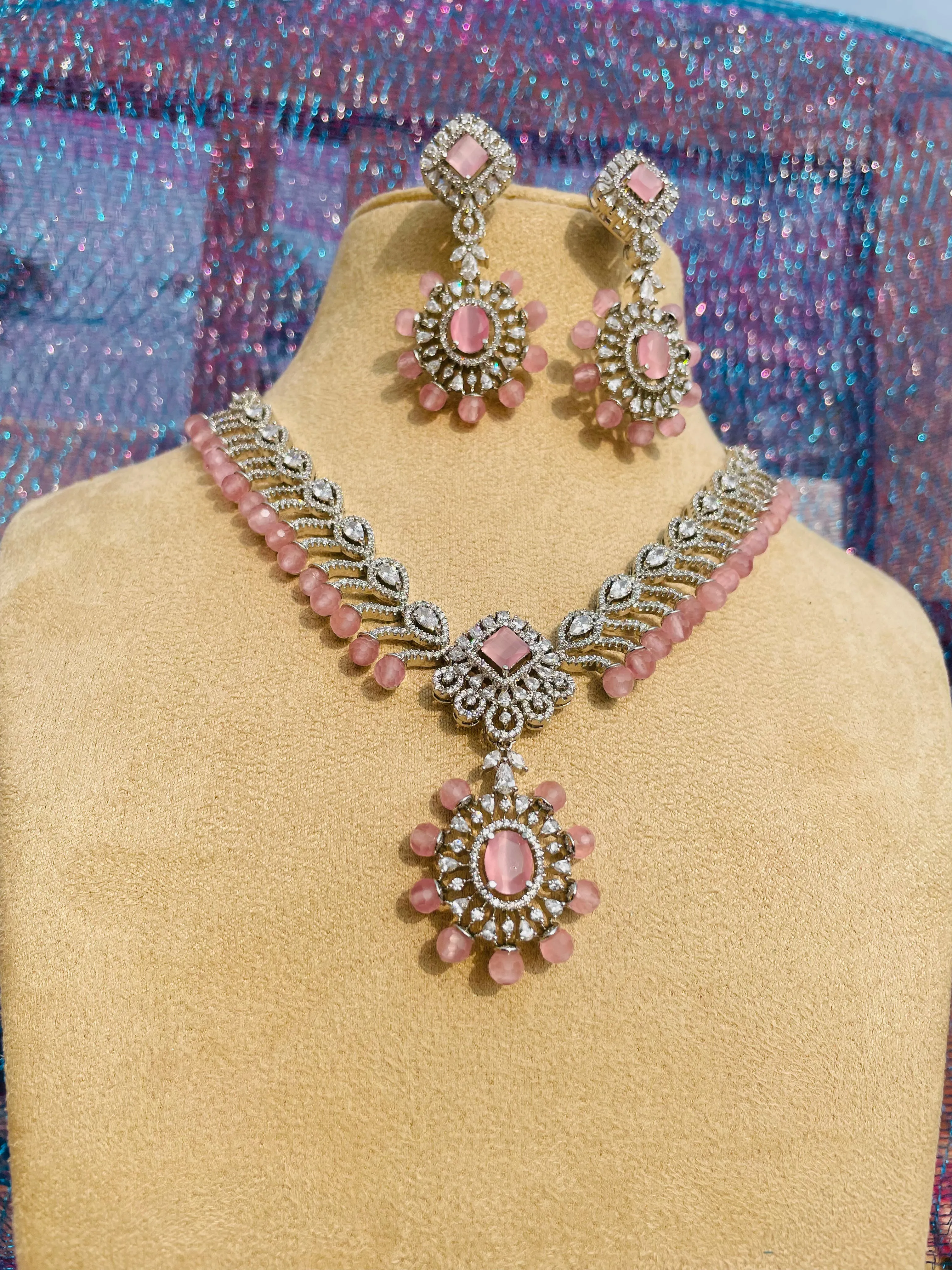 EMERALD ZIRCONIA NECKLACE-Elegance32