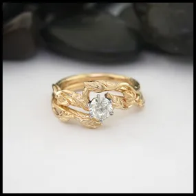 Entwined Engagement Set in 14K Yellow Gold