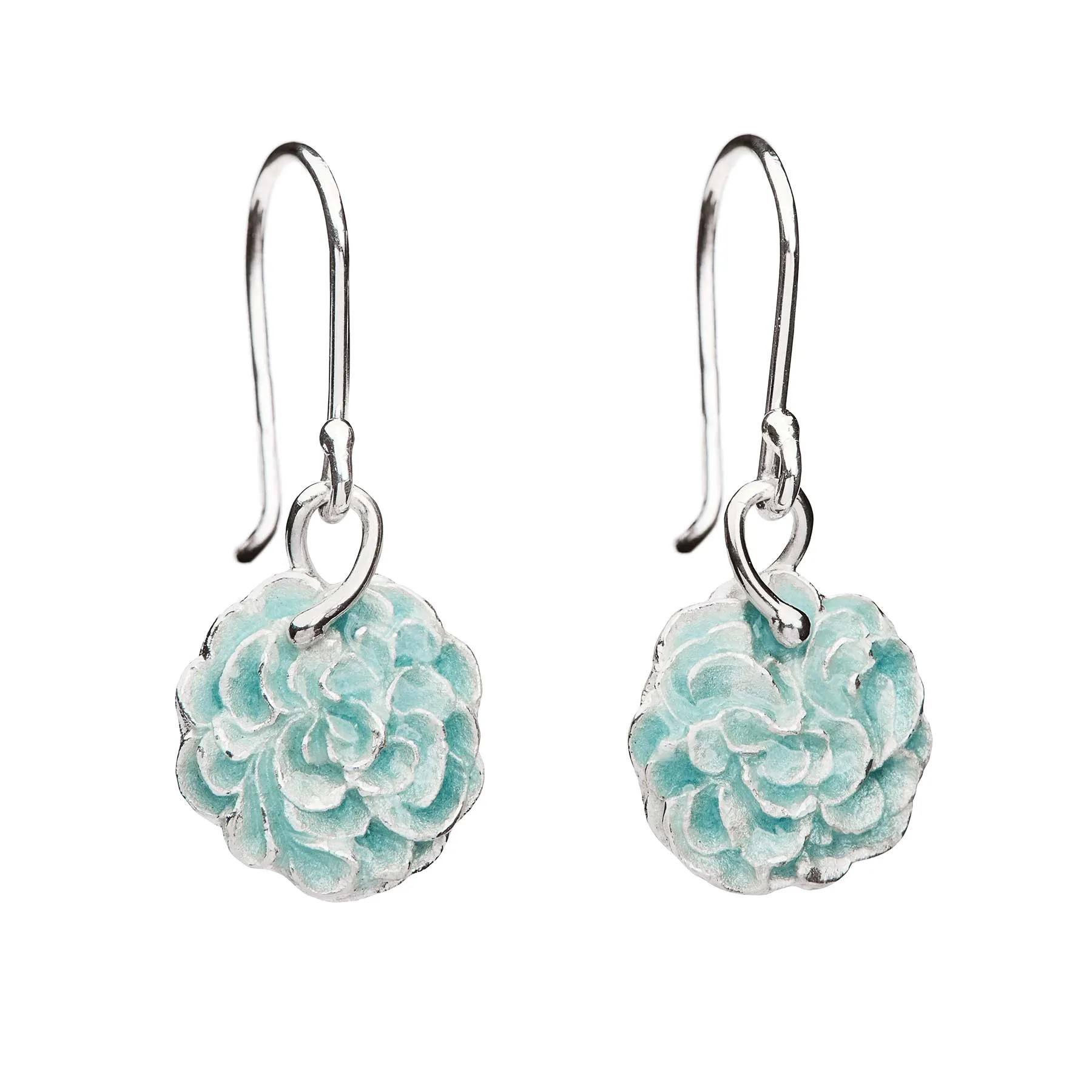 Eudora silver earrings M - Lagoon