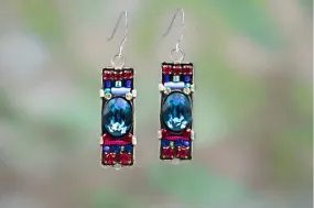 Firefly Jewelry Earrings, Dainty Bar in Bermuda Blue