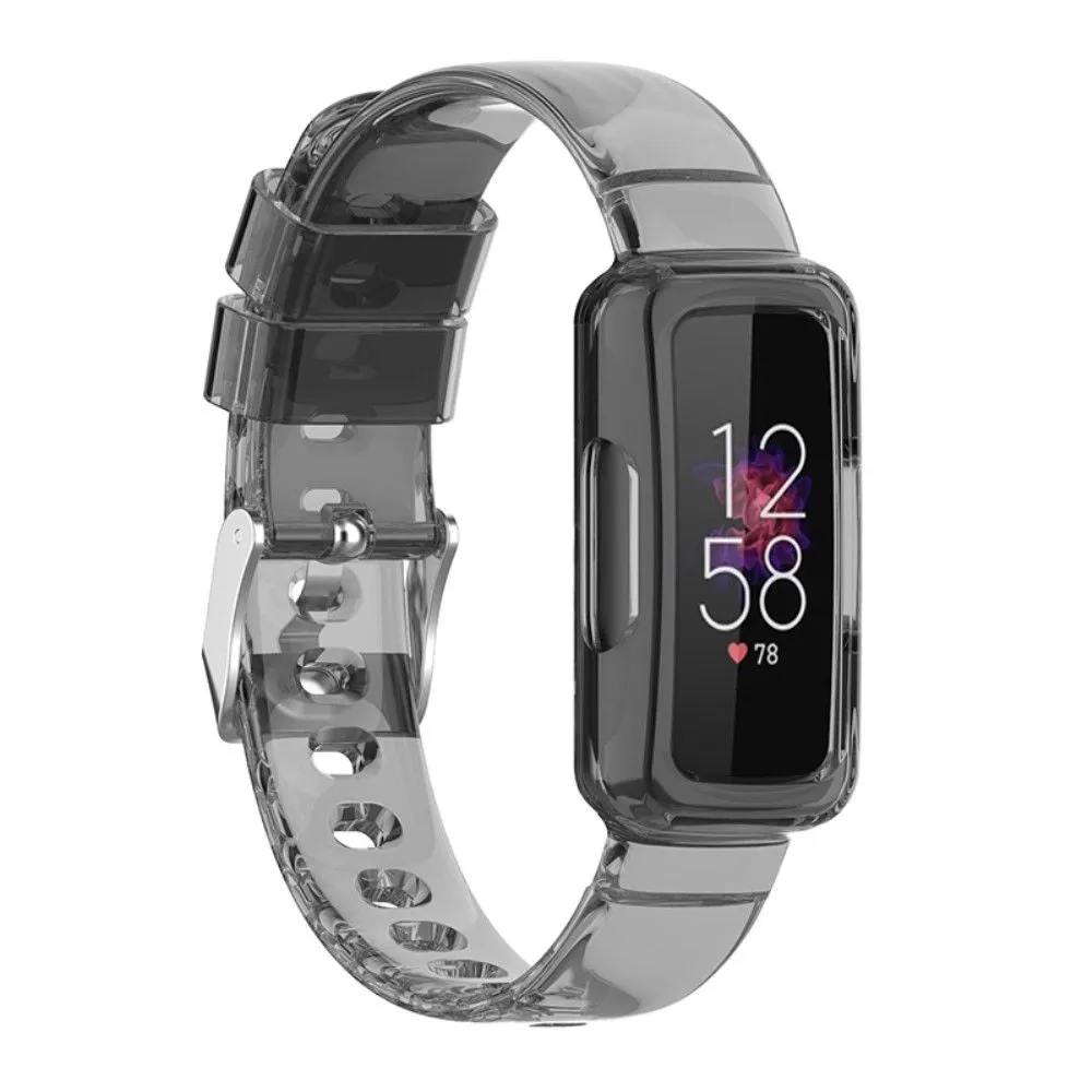 Fitbit Ace 3 / Luxe / Inspire HR clear TPU cover   watch strap - Transparent Black