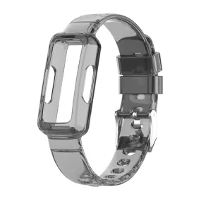 Fitbit Ace 3 / Luxe / Inspire HR clear TPU cover   watch strap - Transparent Black