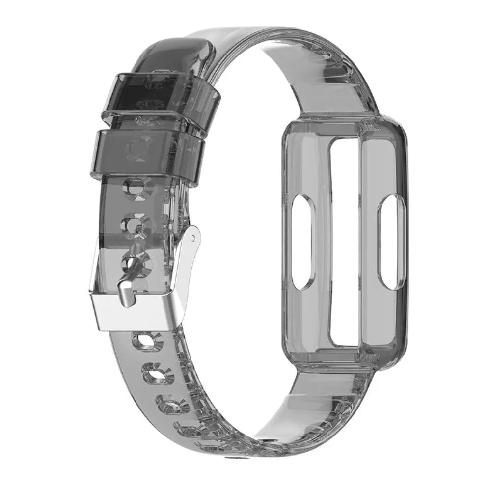 Fitbit Ace 3 / Luxe / Inspire HR clear TPU cover   watch strap - Transparent Black
