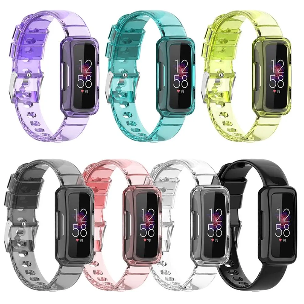 Fitbit Ace 3 / Luxe / Inspire HR clear TPU cover   watch strap - Transparent Black