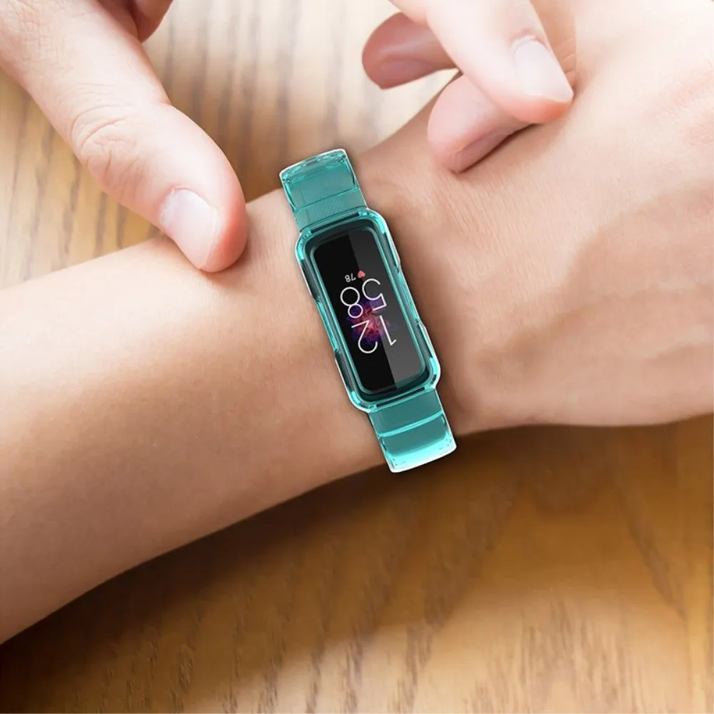 Fitbit Ace 3 / Luxe / Inspire HR clear TPU cover   watch strap - Transparent Black
