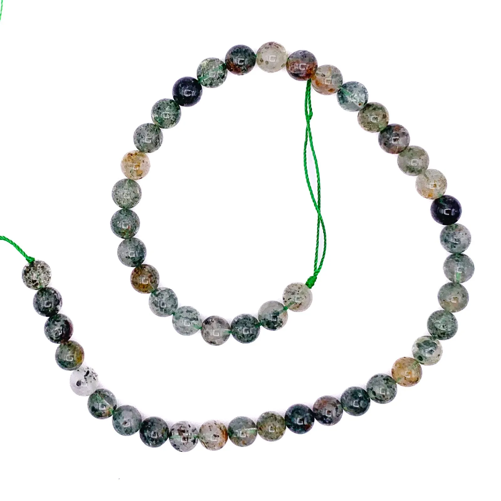 Garden Quartz 8mm Smooth Round Bead Strand