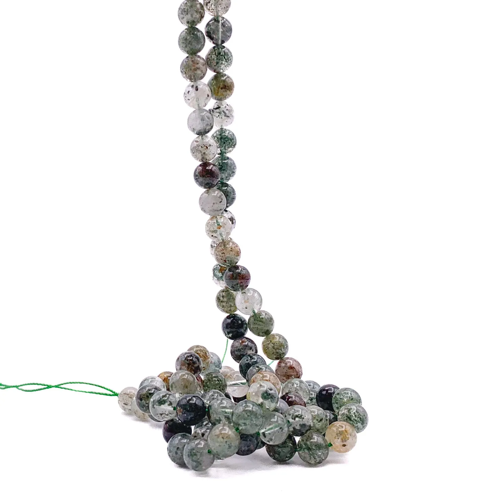 Garden Quartz 8mm Smooth Round Bead Strand