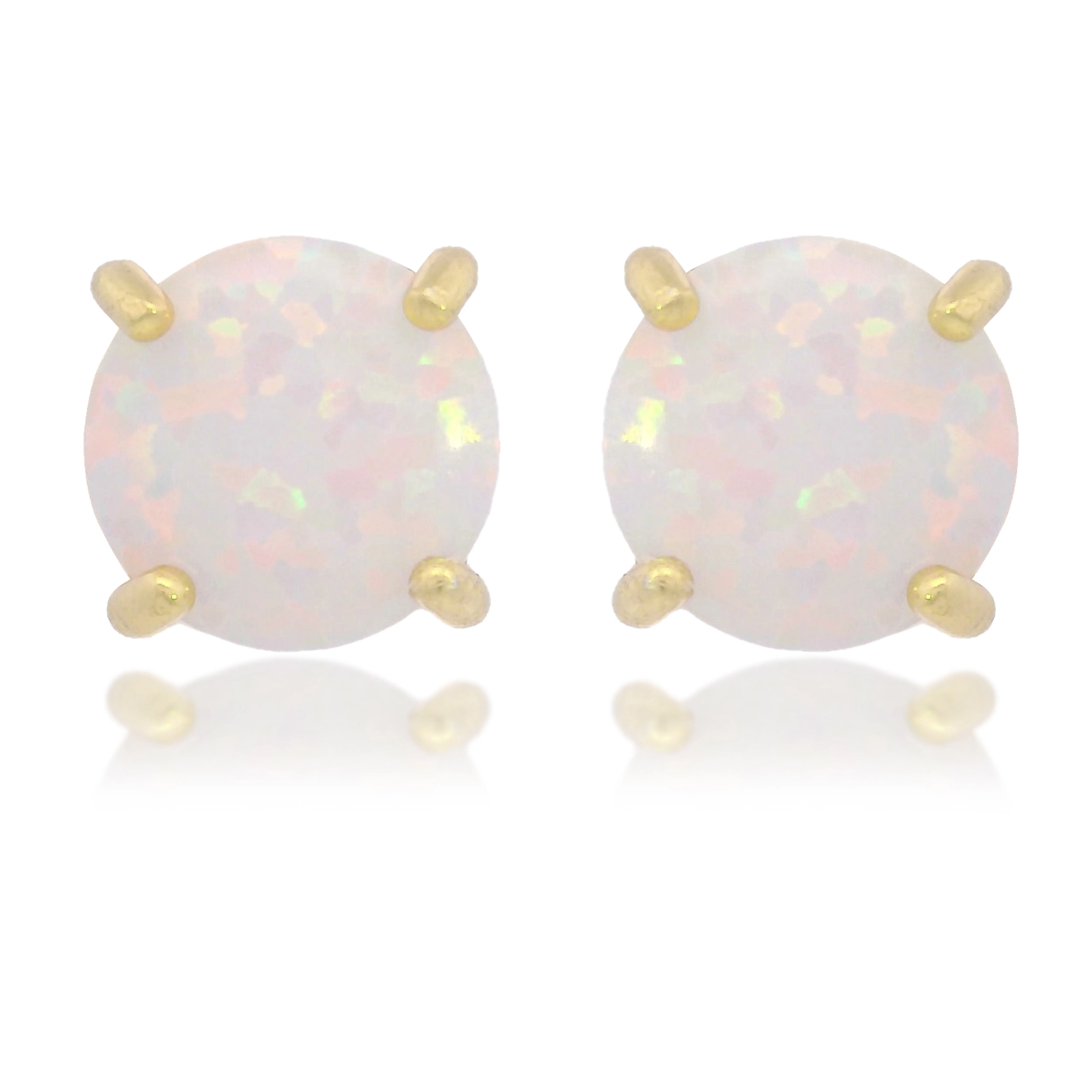 Georgini Opal Glow Studs - Gold