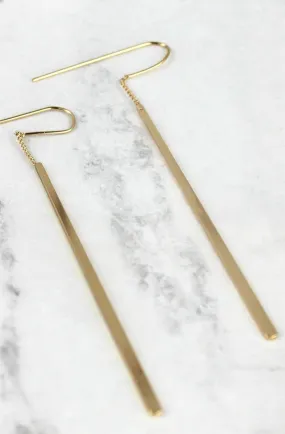 Gold Textured Earrings Earrings (RTS)