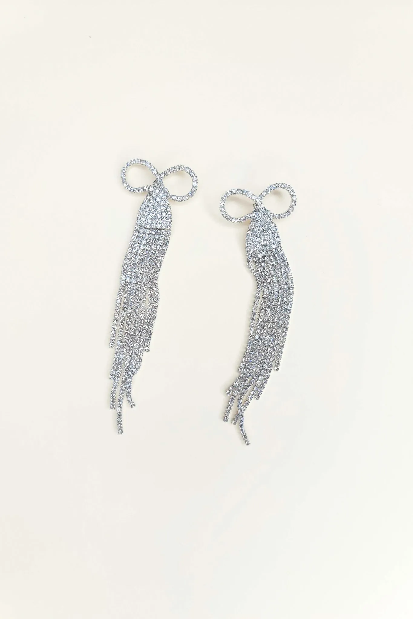 Golden Bow Chandelier Drop Earrings