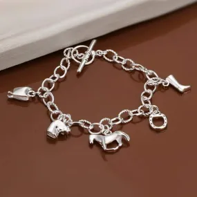 Gorgeous Silver Plated Horse Lover Bracelet
