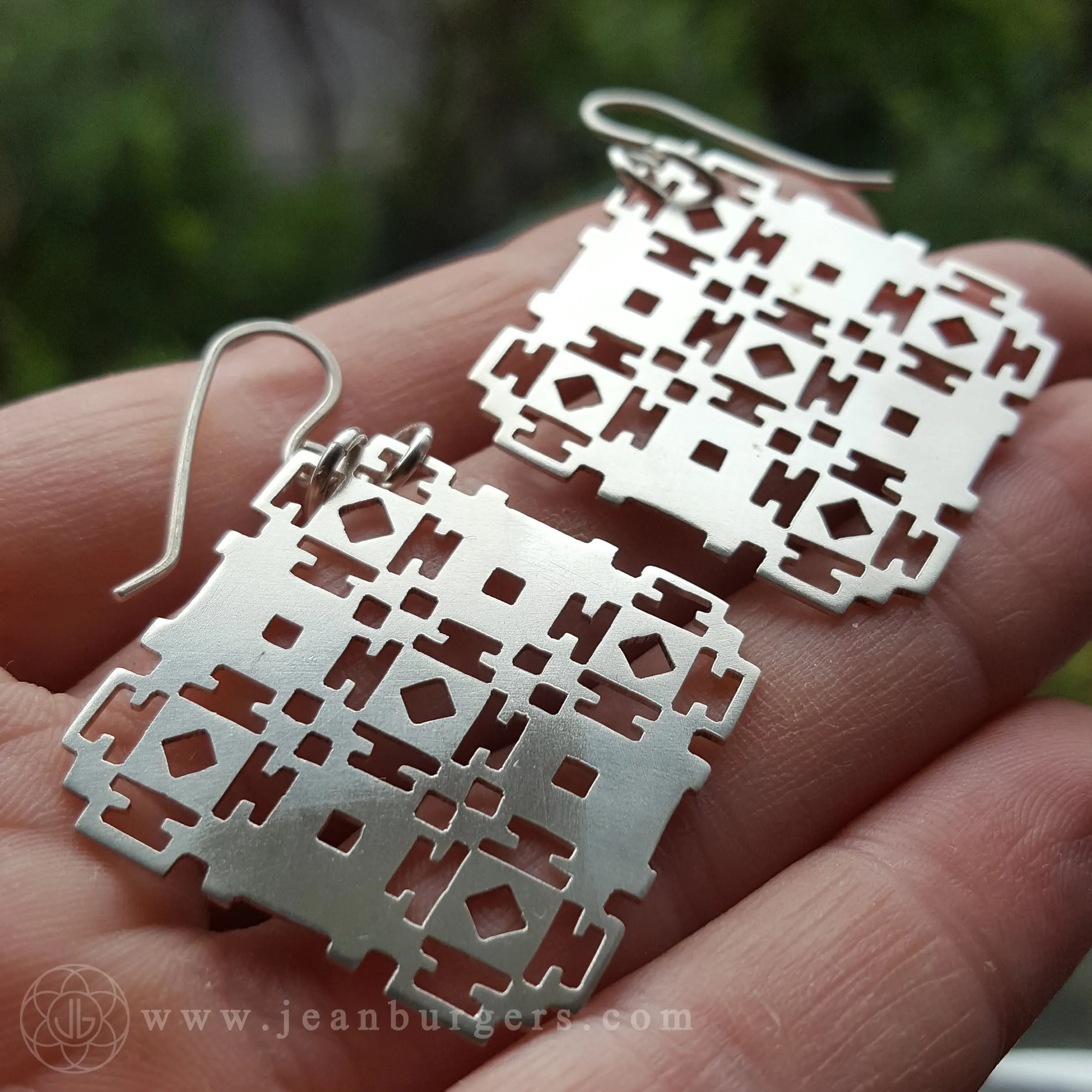 Handcut Geometric Earrings