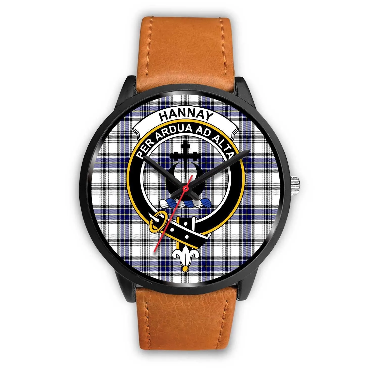 Hannay Clan Badge Tartan Black Watch