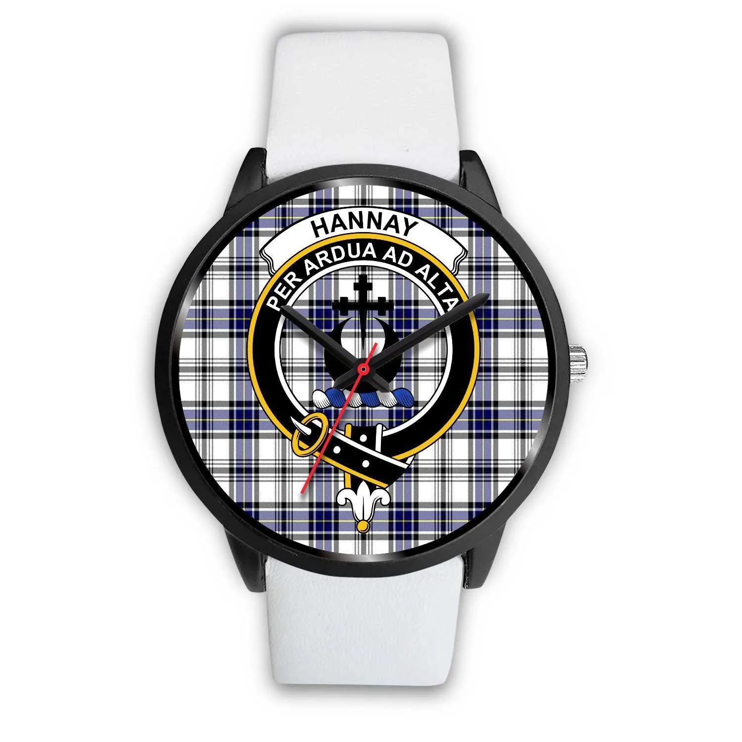 Hannay Clan Badge Tartan Black Watch