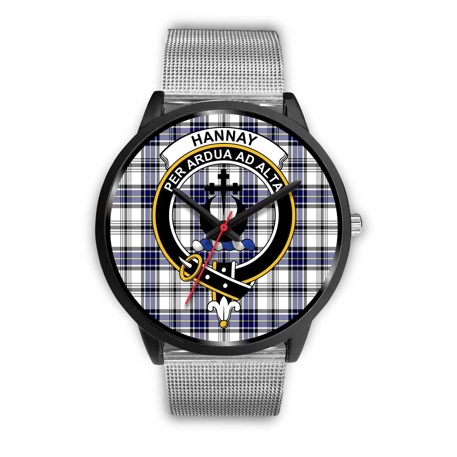Hannay Clan Badge Tartan Black Watch