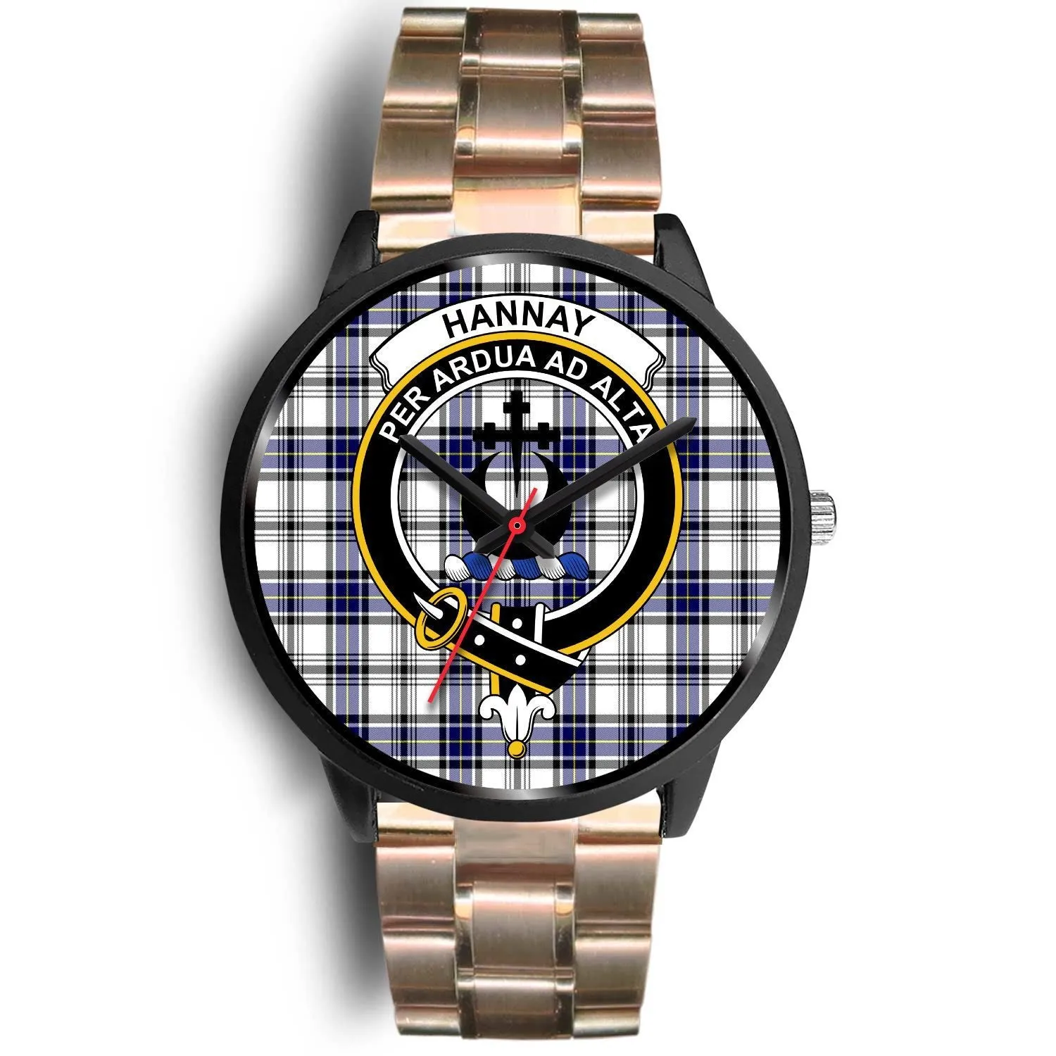 Hannay Clan Badge Tartan Black Watch