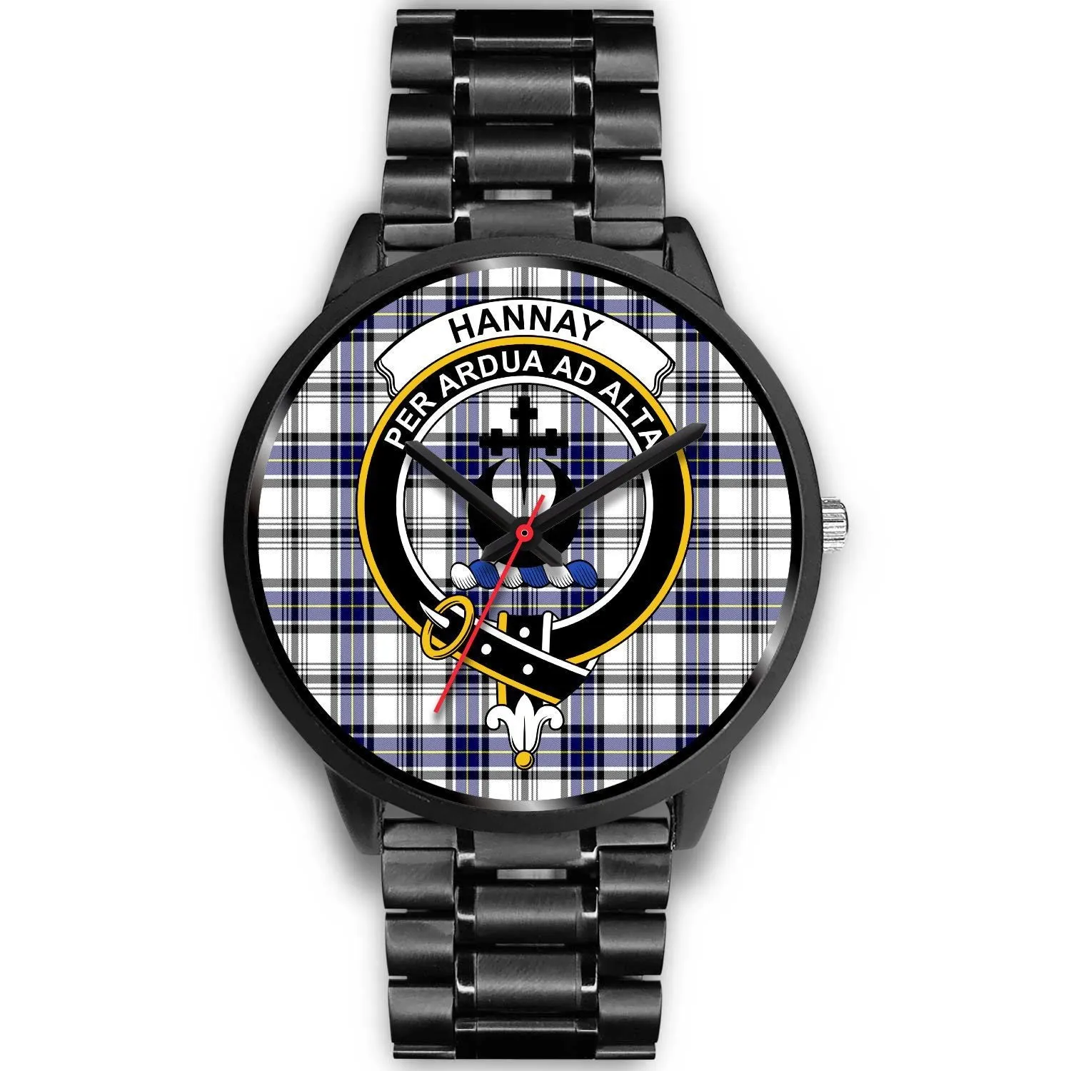 Hannay Clan Badge Tartan Black Watch
