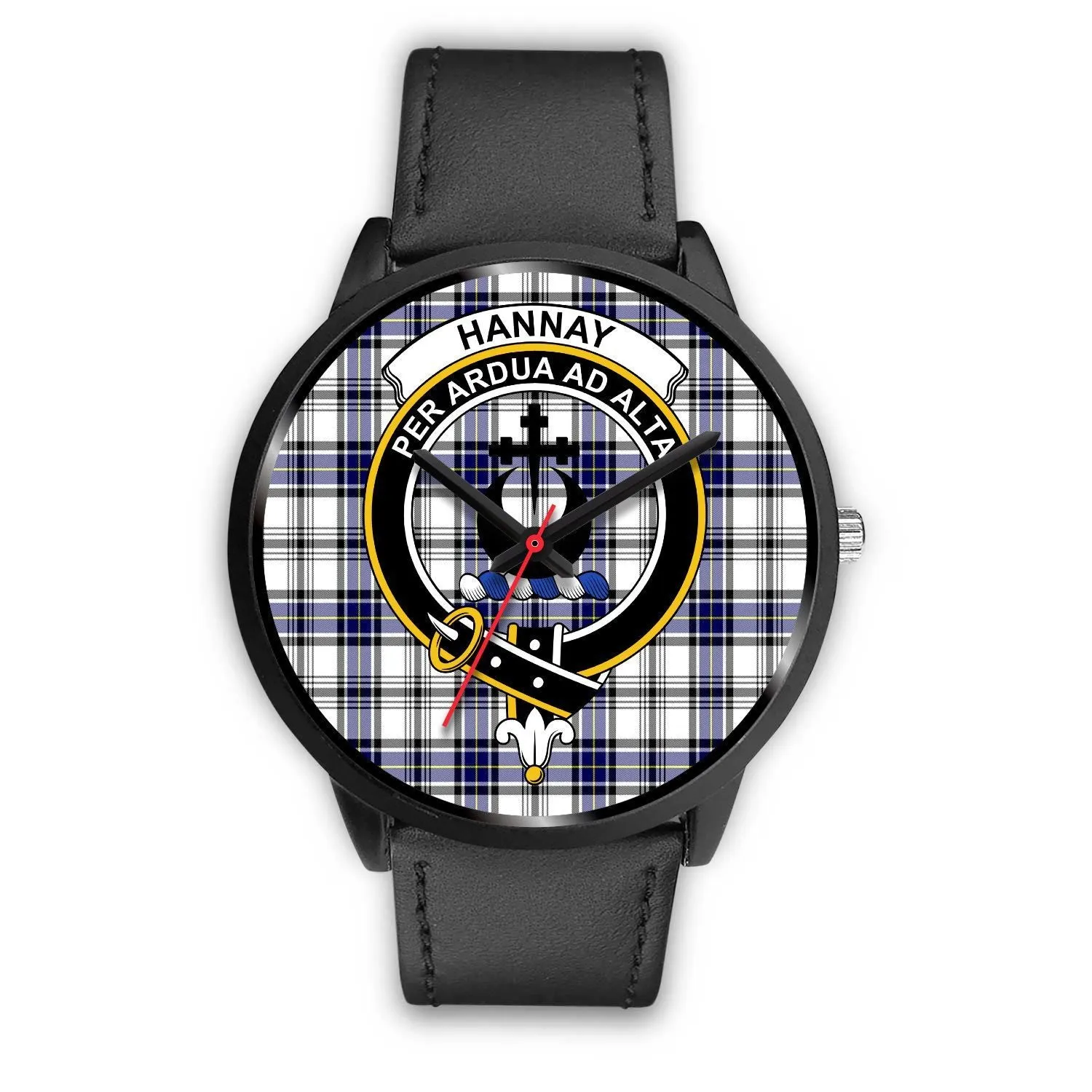 Hannay Clan Badge Tartan Black Watch