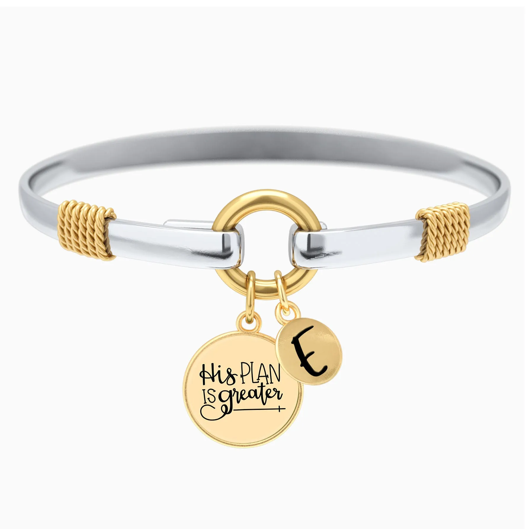 His Plan Is Greater - Two-Tone Bracelet