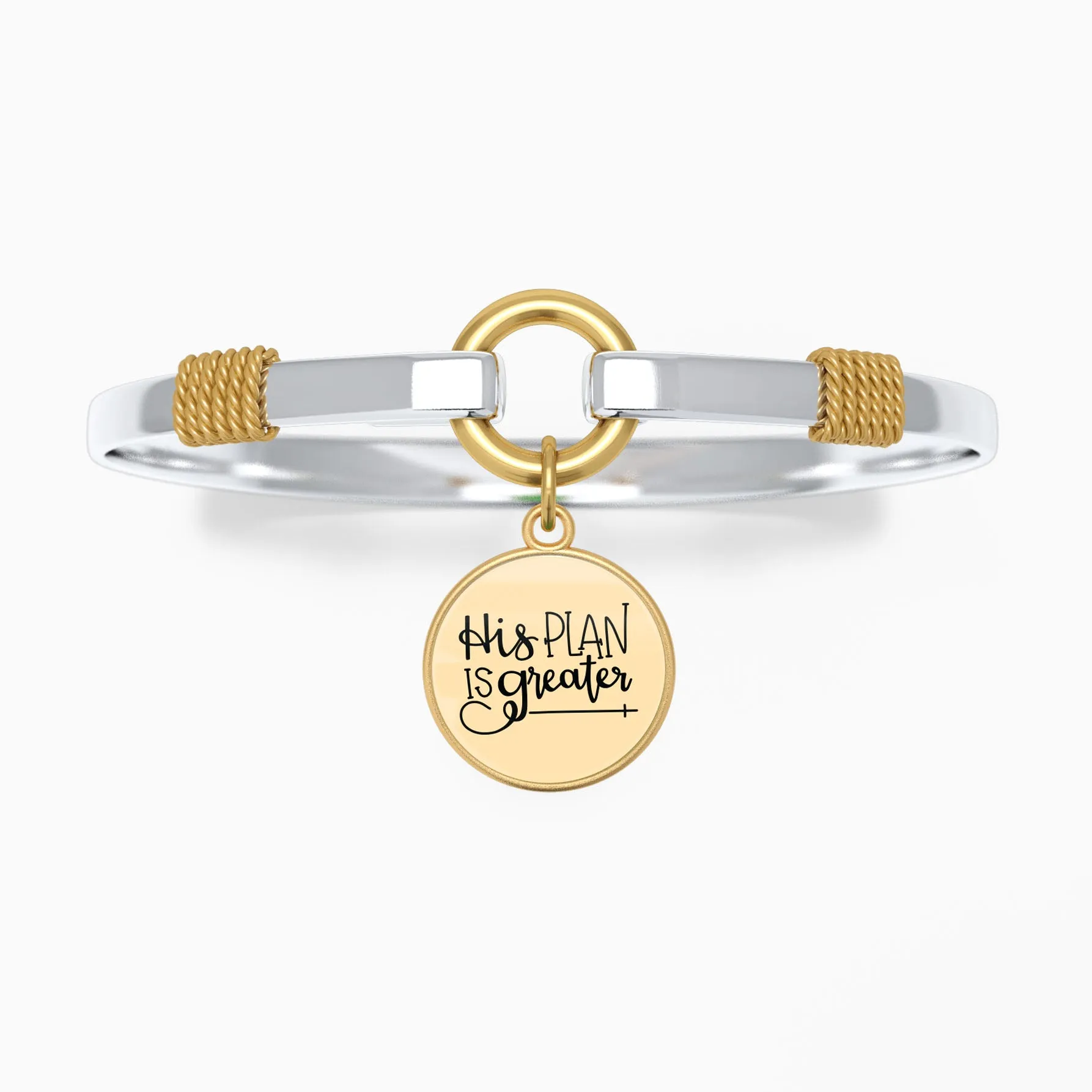 His Plan Is Greater - Two-Tone Bracelet