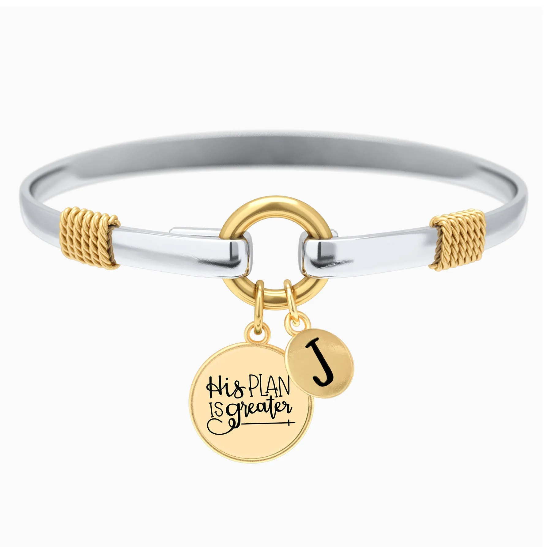 His Plan Is Greater - Two-Tone Bracelet