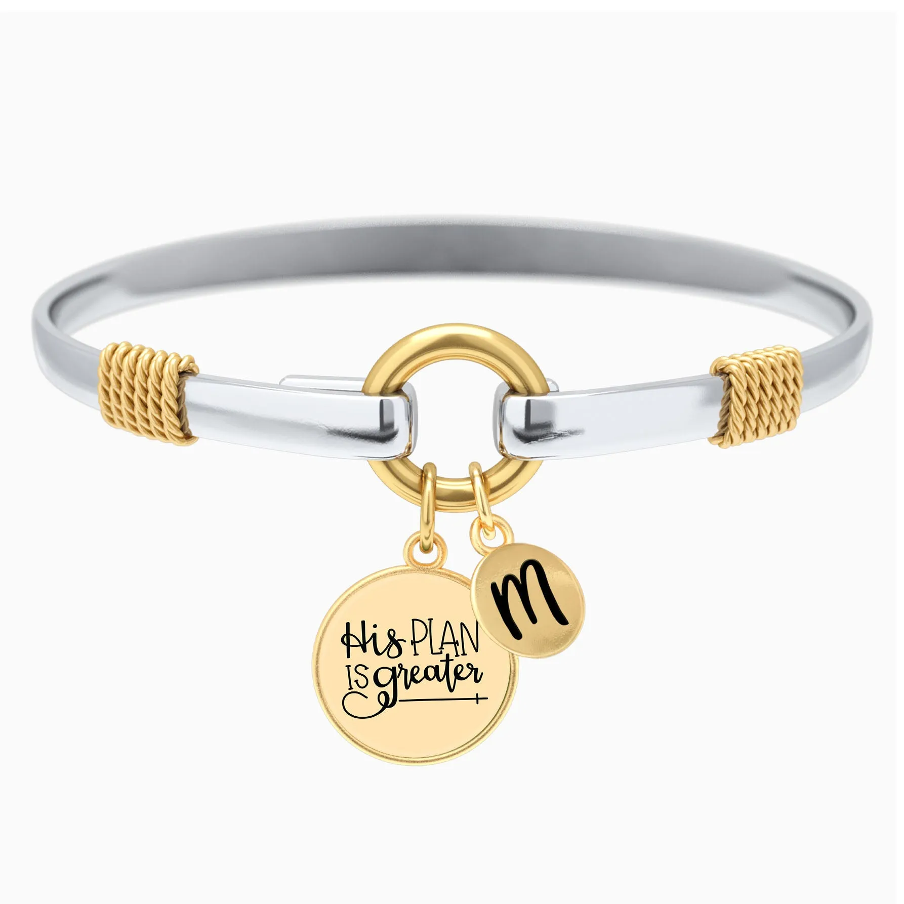 His Plan Is Greater - Two-Tone Bracelet
