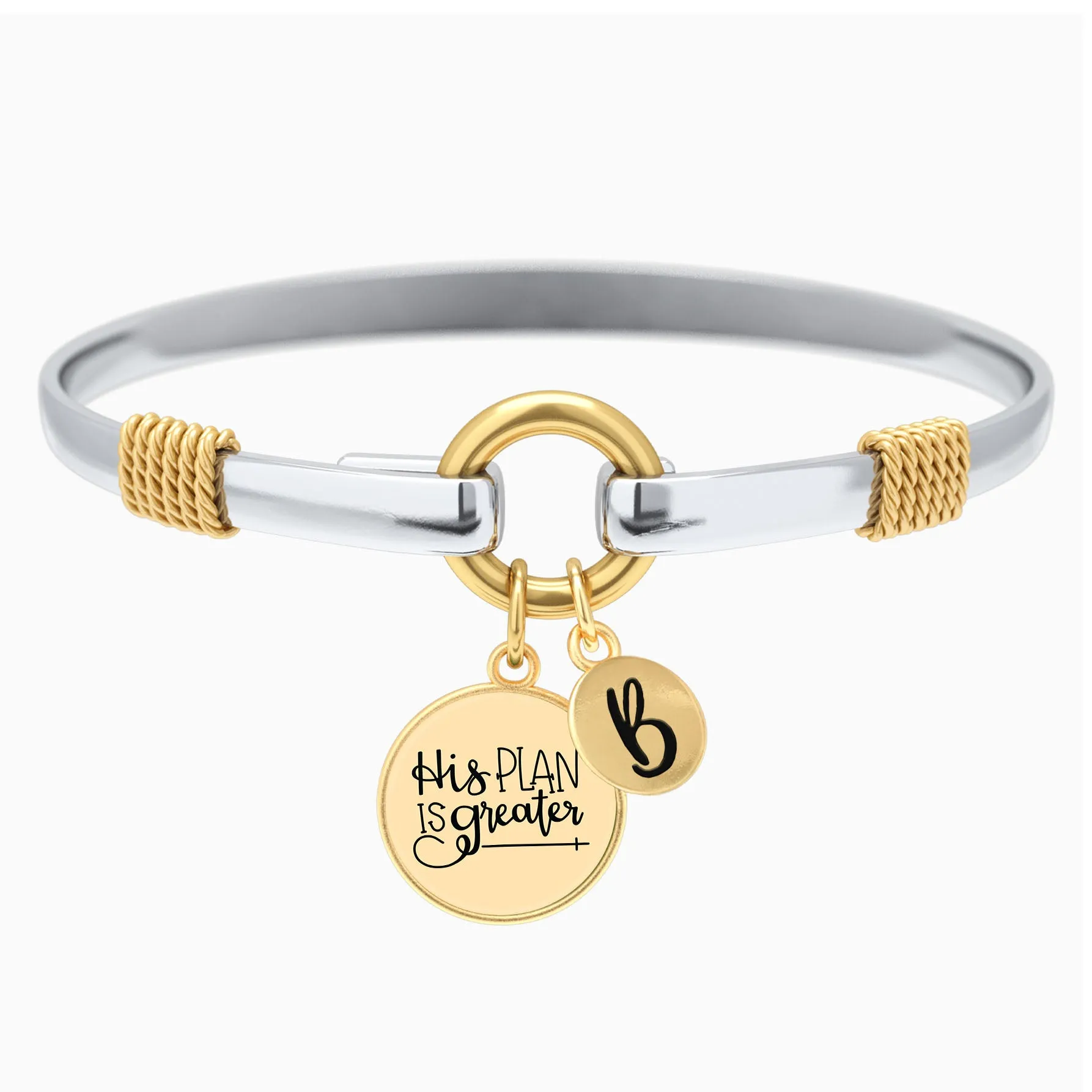 His Plan Is Greater - Two-Tone Bracelet