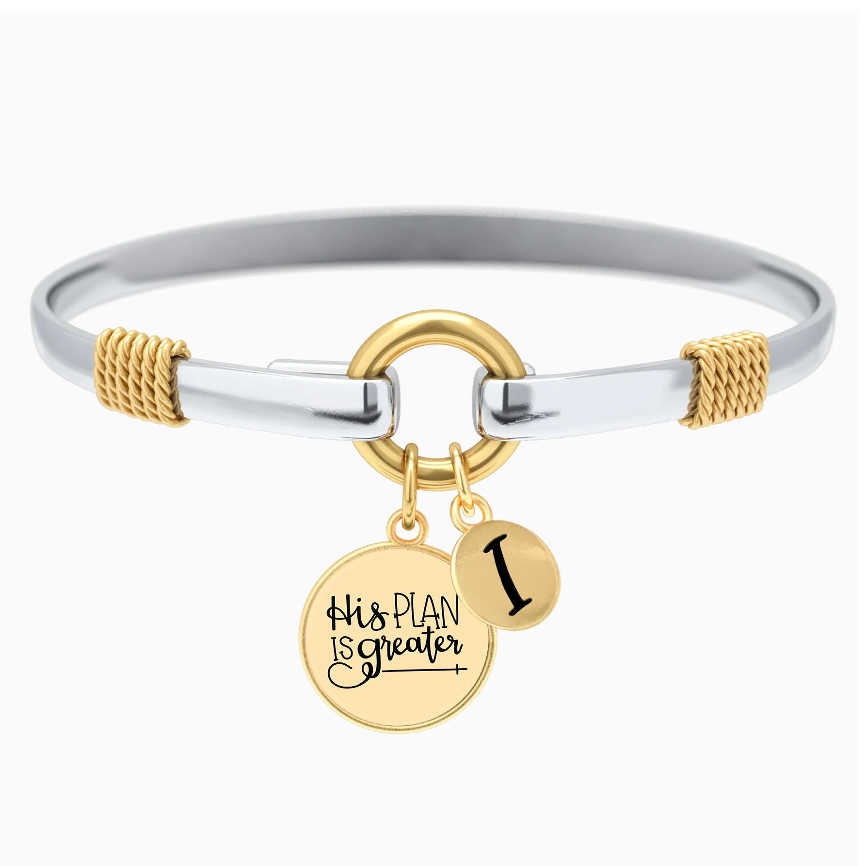 His Plan Is Greater - Two-Tone Bracelet