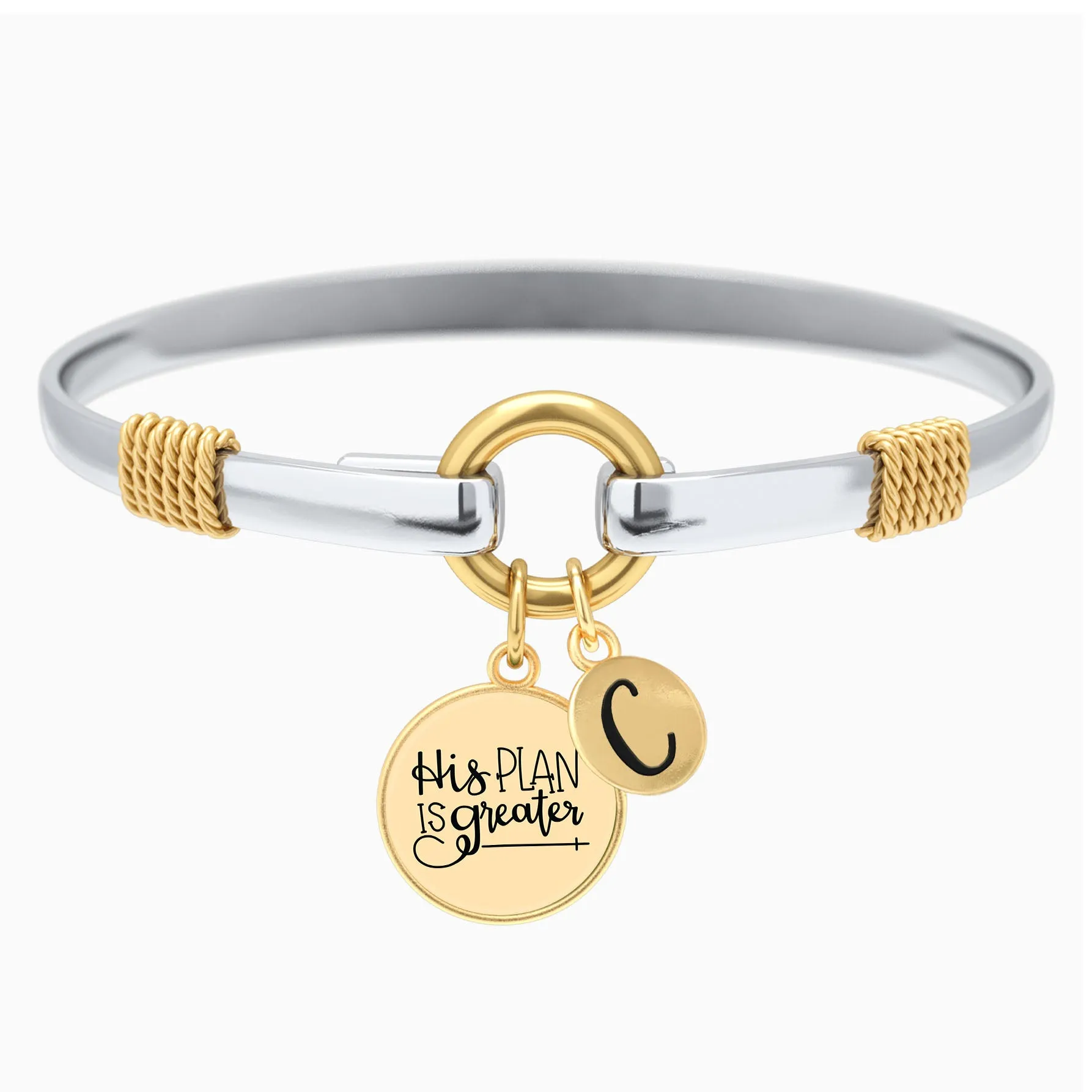 His Plan Is Greater - Two-Tone Bracelet