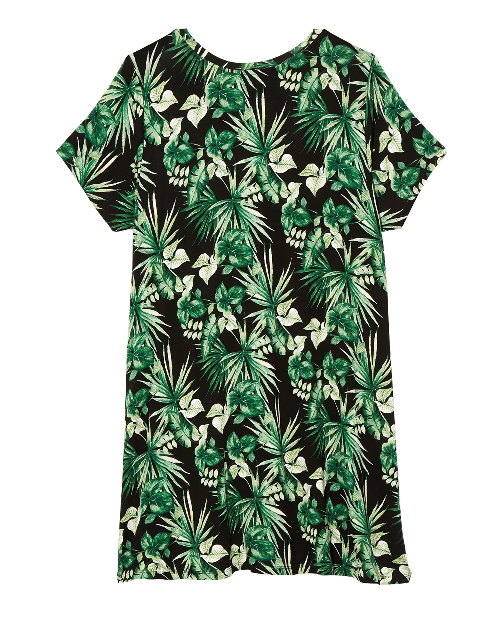 Hoboken Knit Shirt Dress | Black / Olive Green