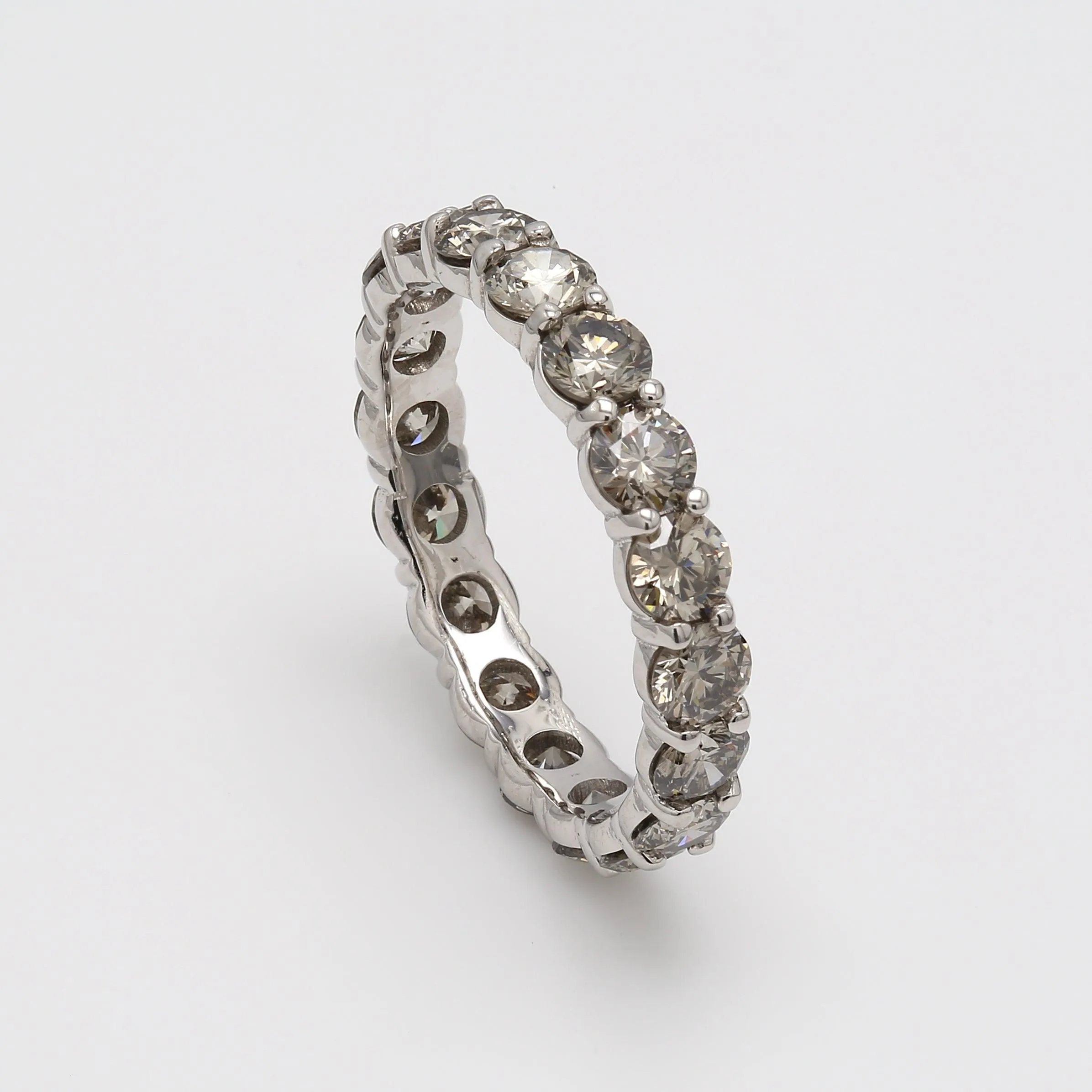 Ivory Ring - 2 1/2 Ct. T.W. Smoky