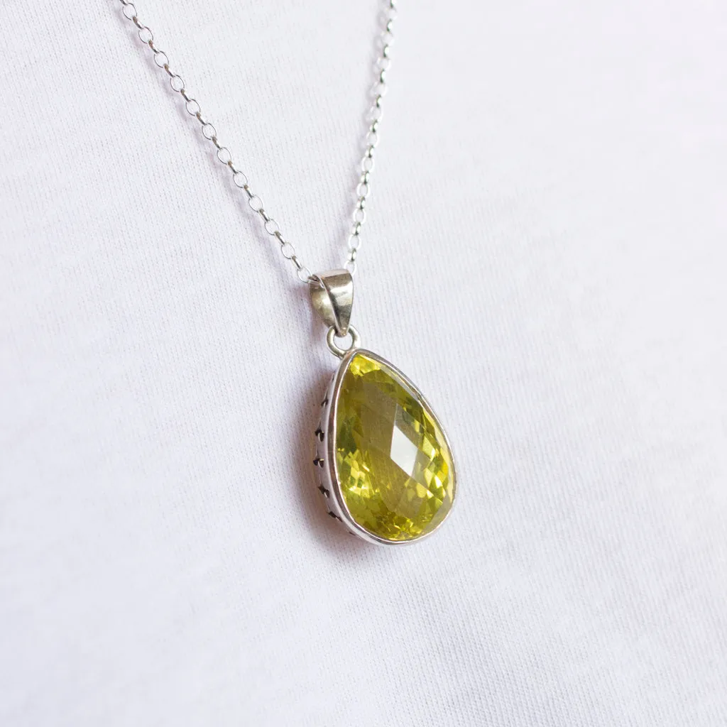Lemon Quartz Necklace