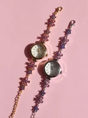 Lilac Flowers Watch