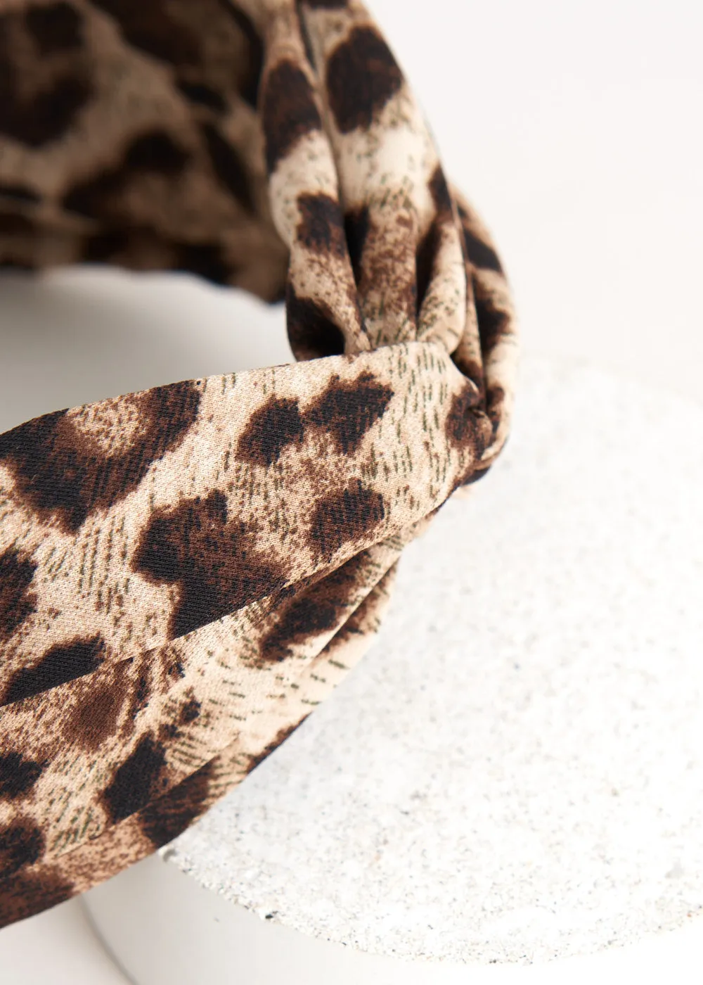LILLIAN LEOPARD HEADBAND - BROWN