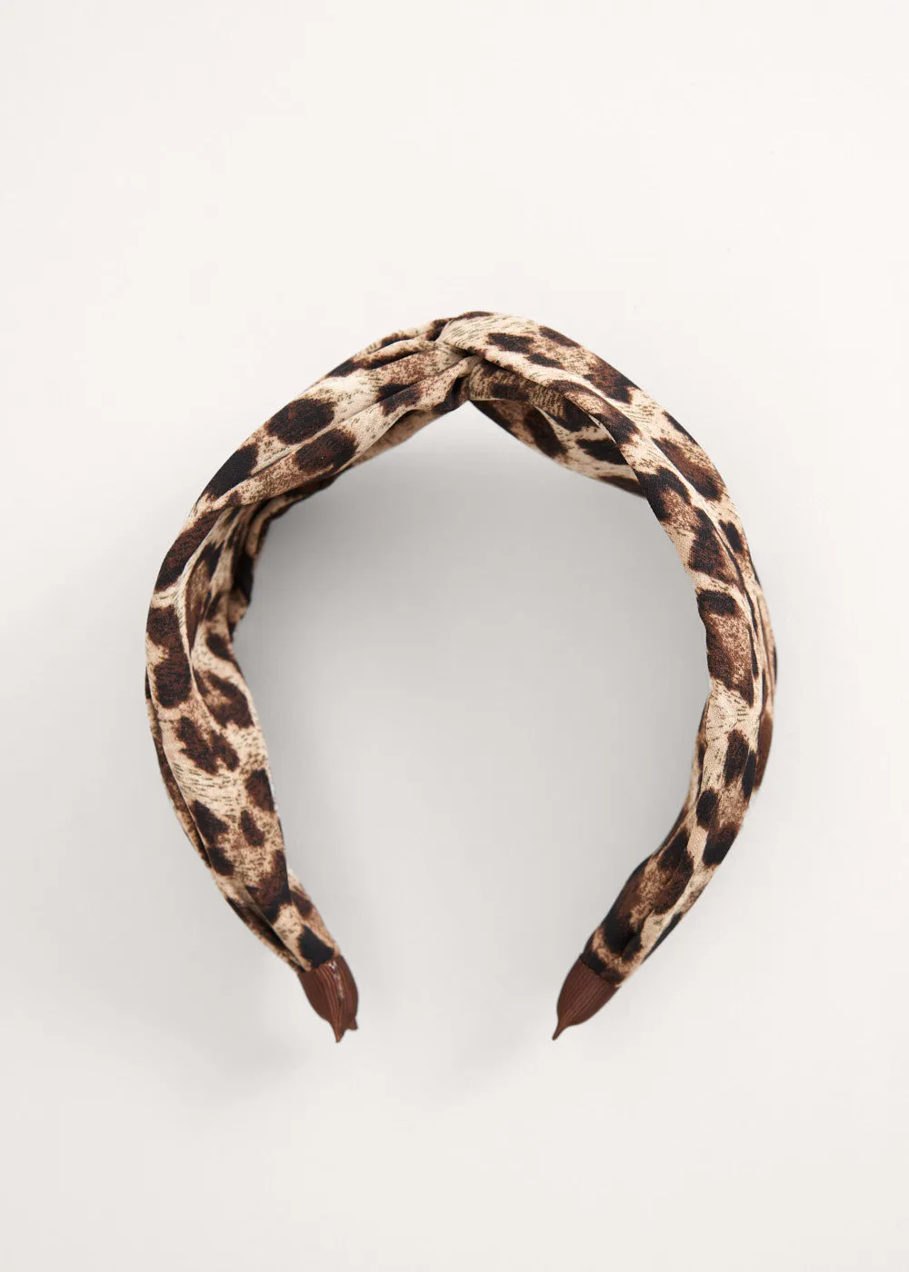 LILLIAN LEOPARD HEADBAND - BROWN