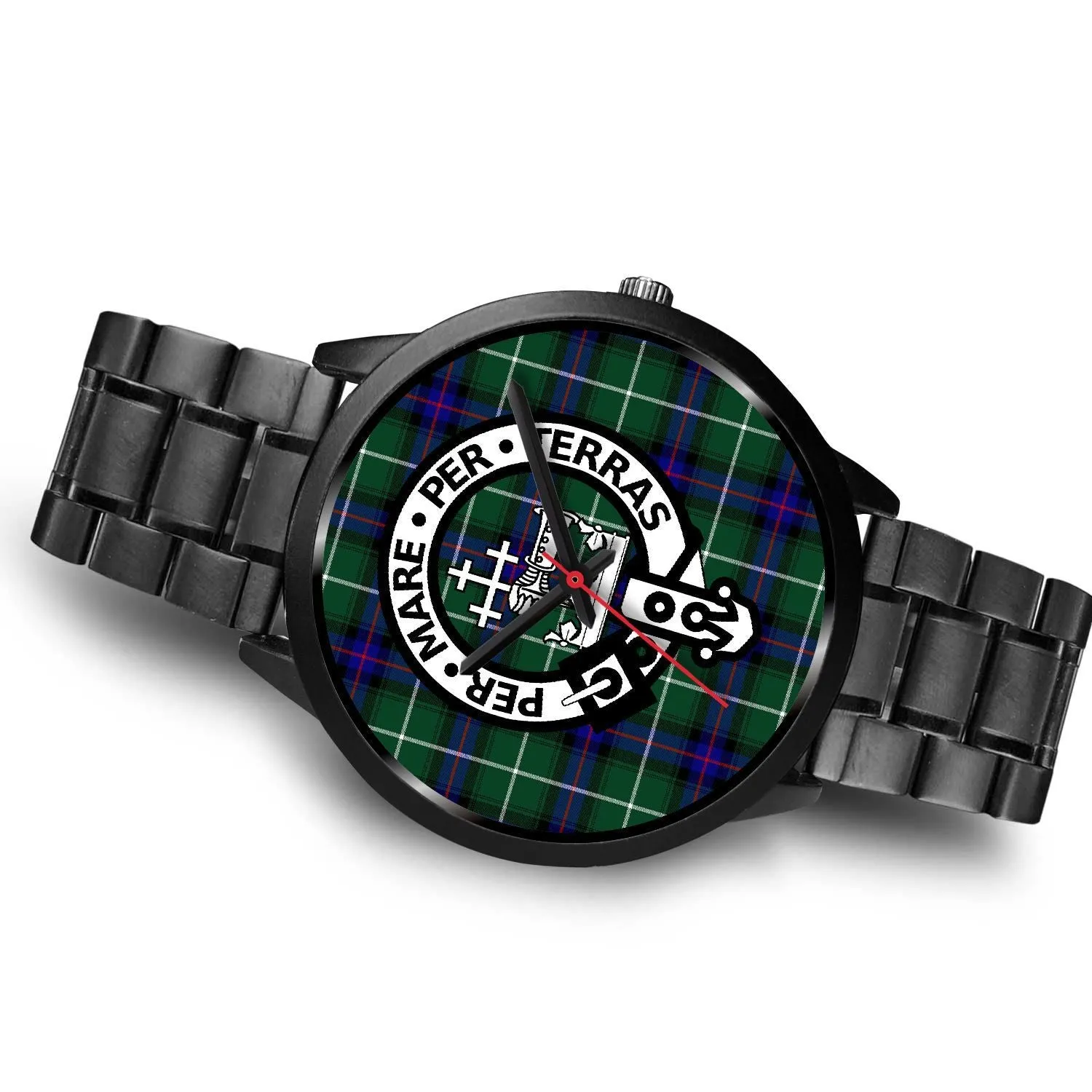 MacDonald Of The Isles Clan Badge Tartan Black Watch