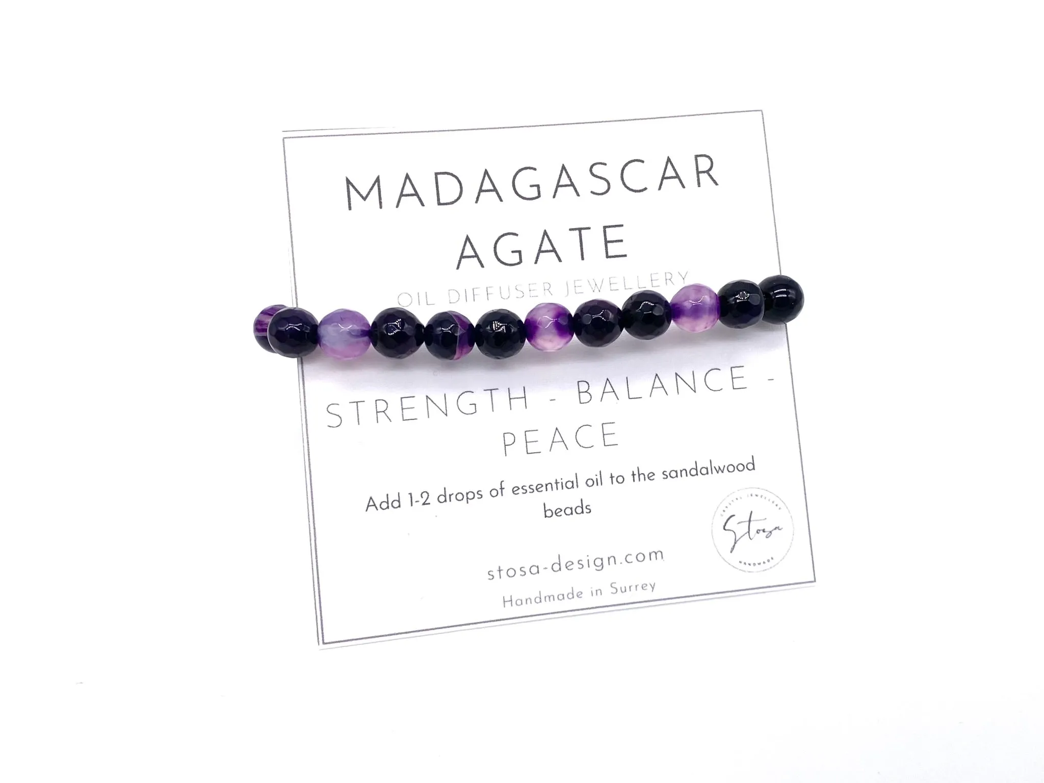 Madagascar Agate Diffuser Bracelet
