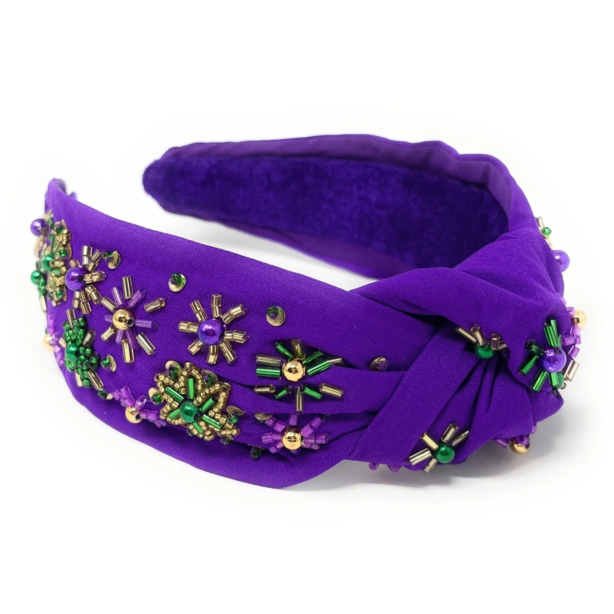 Mardi Gras Knot Headband