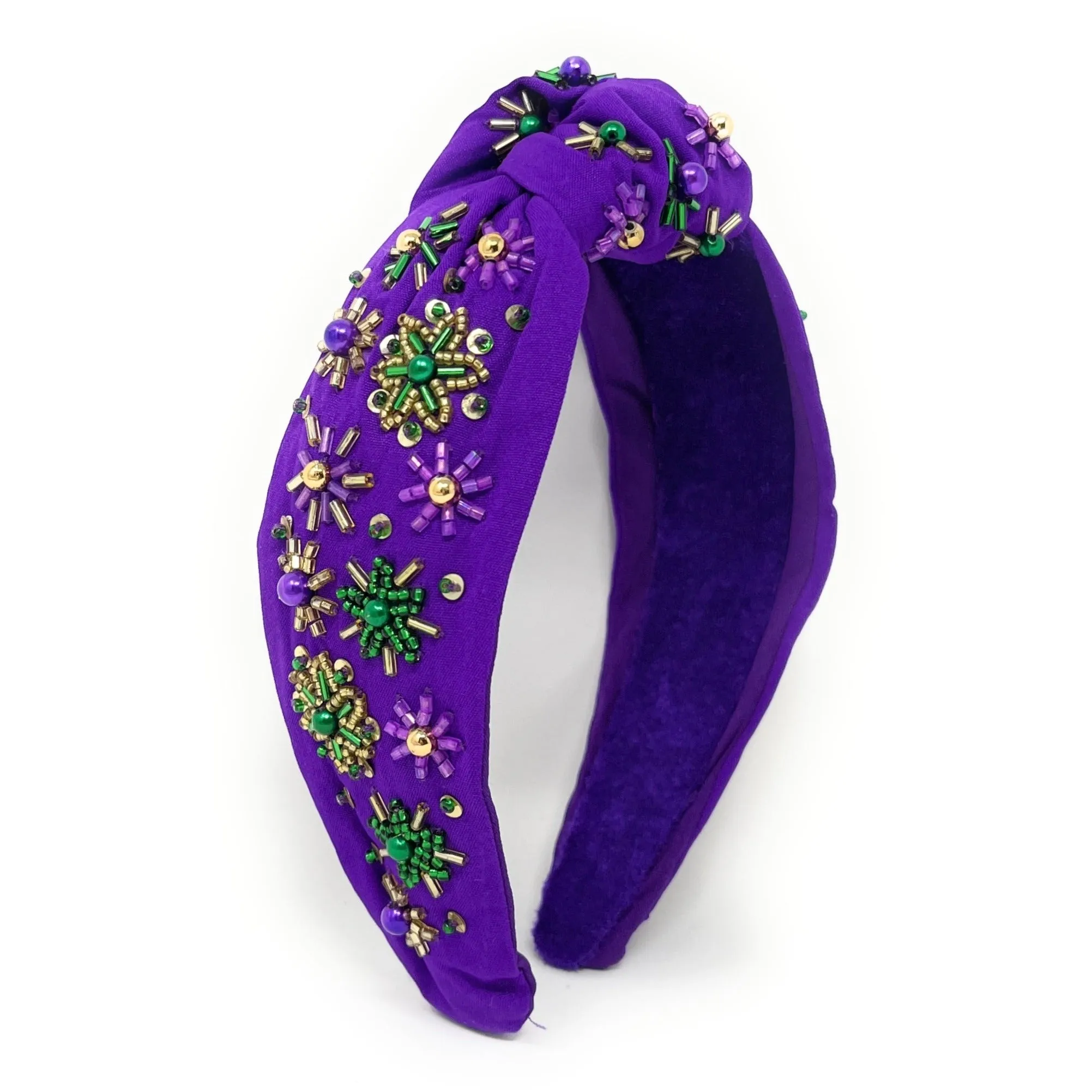 Mardi Gras Knot Headband